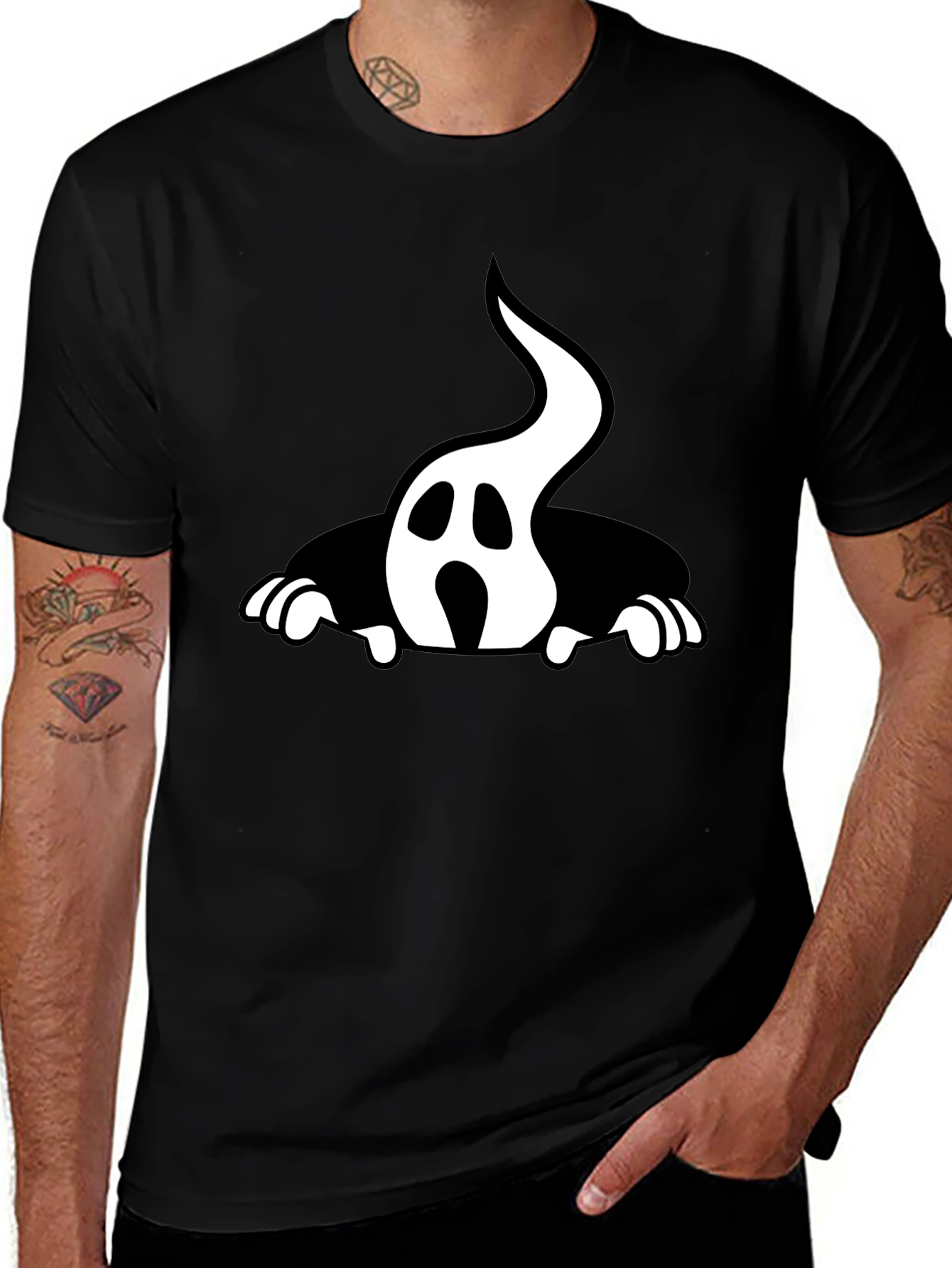 Ghost Graphic Tee - Halloween Style
