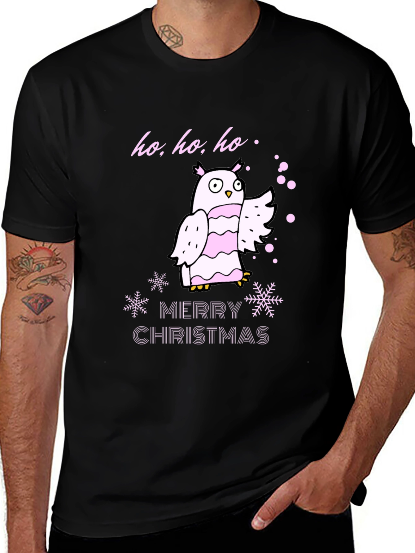 Variant 19 of Festive Owl Christmas T-Shirt