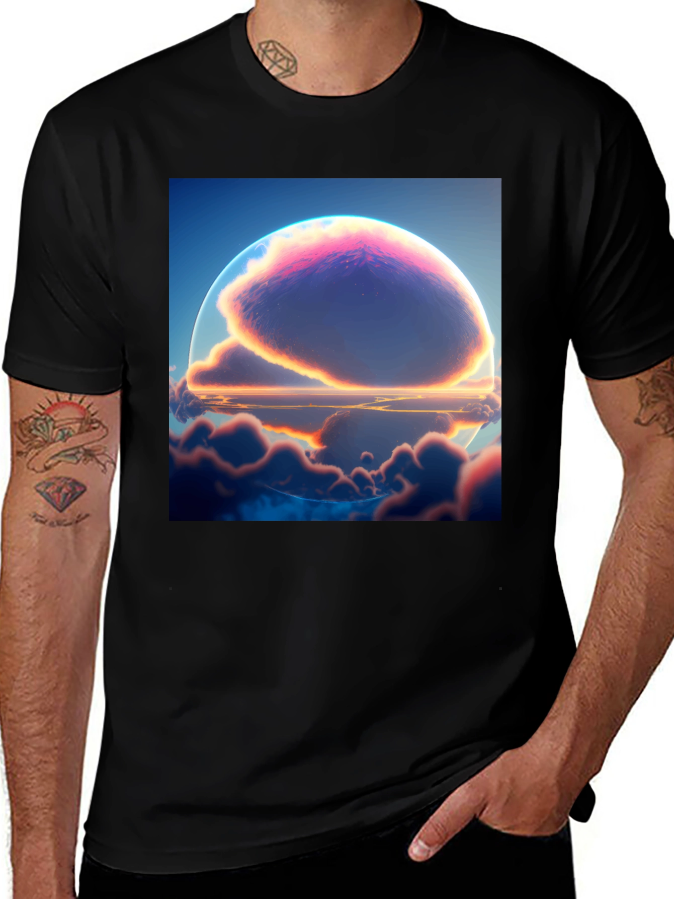 Variant 17 of Surreal Cloudscape Graphic T-Shirt