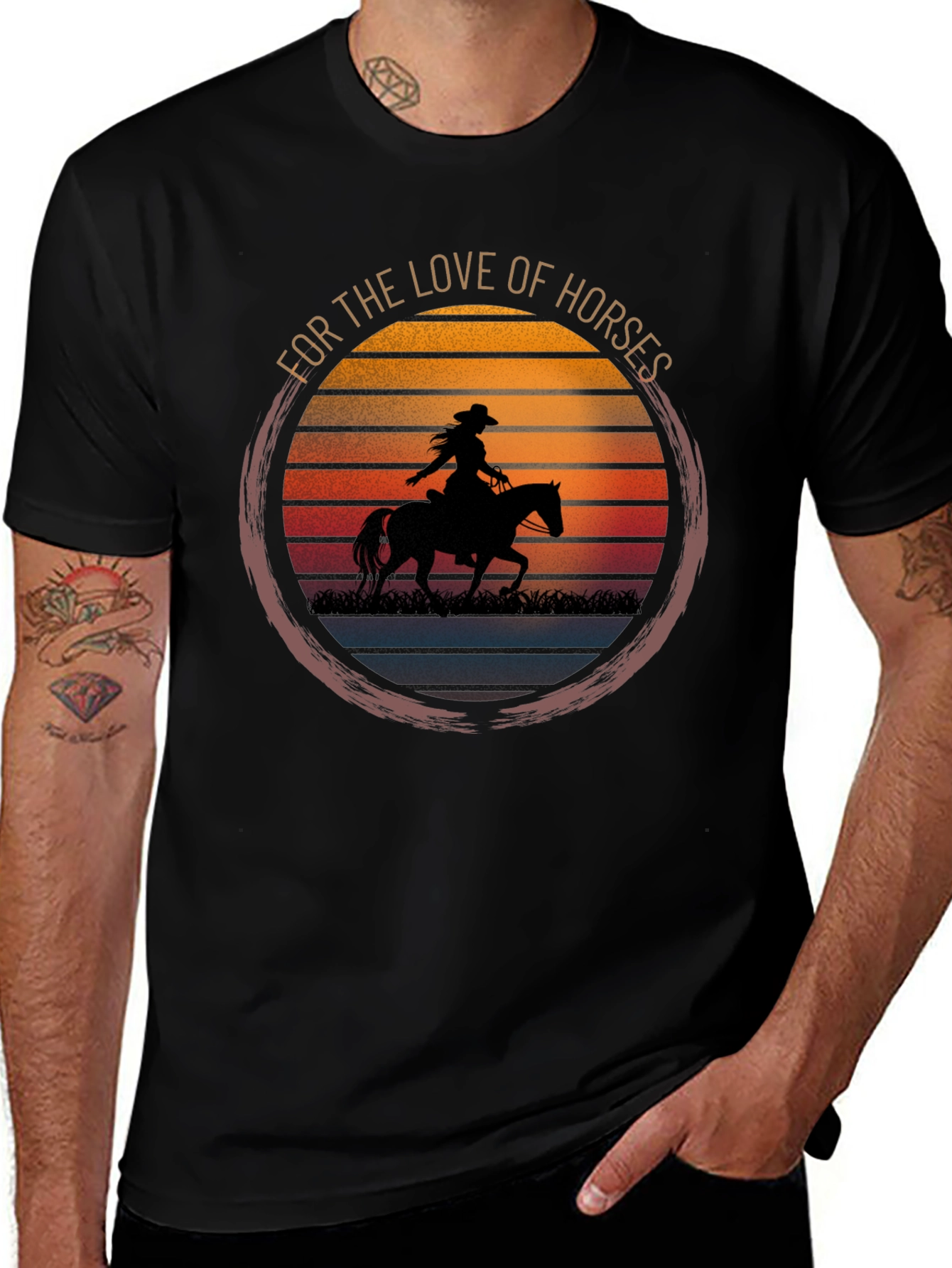 Variant 5 of For the Love of Horses Graphic Tee