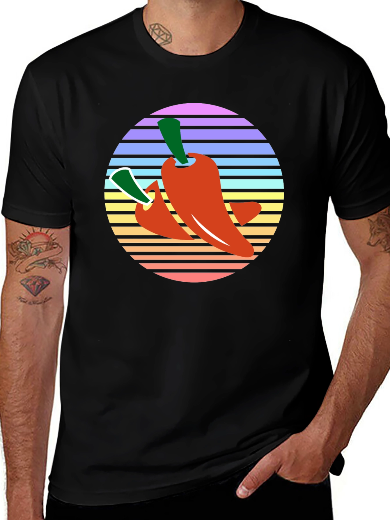 Variant 29 of Retro Chili Pepper Graphic Tee