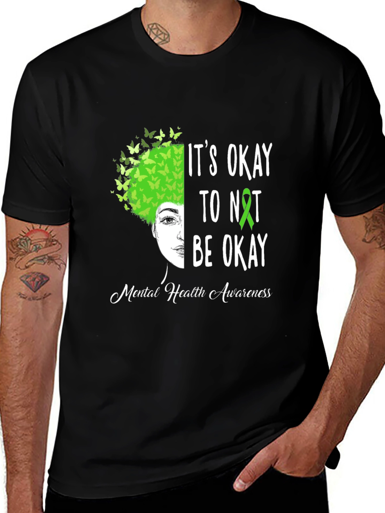 Variant 12 of Mental Health Awareness T-Shirt - It's Okay To Not Be Okay