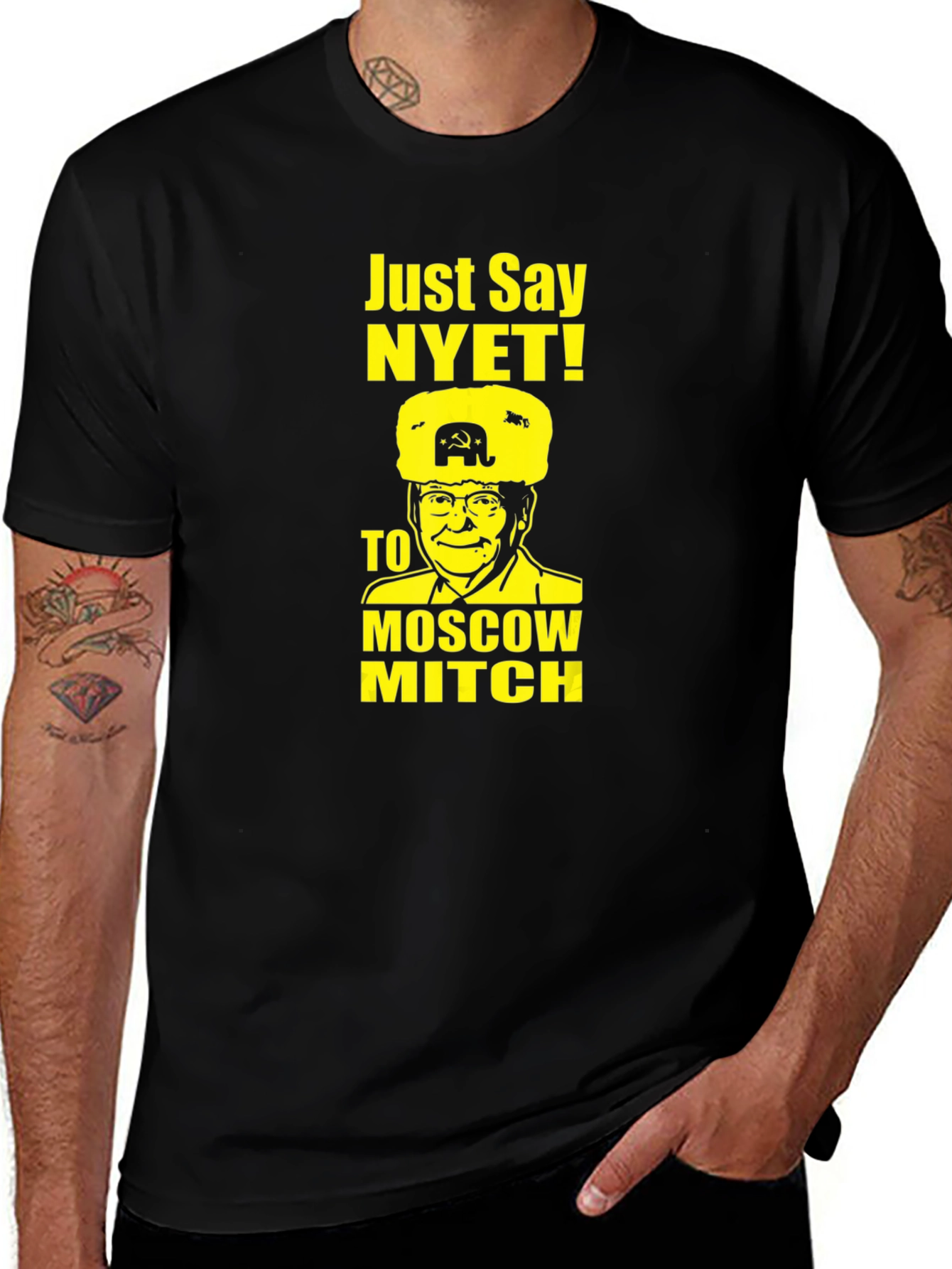 Variant 14 of Just Say Nyet to Moscow Mitch T-Shirt