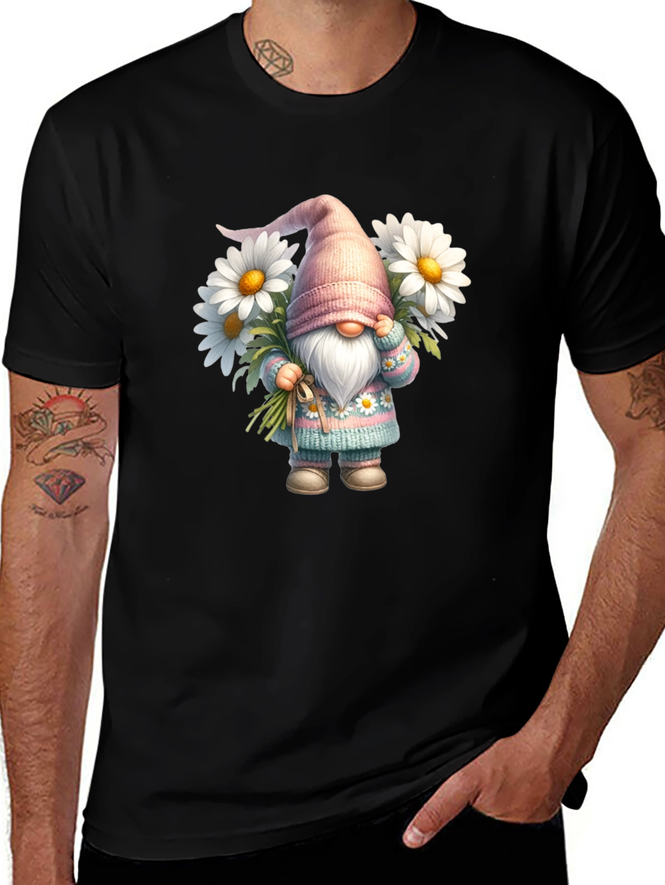 Variant 12 of Gnome & Daisies Graphic T-Shirt