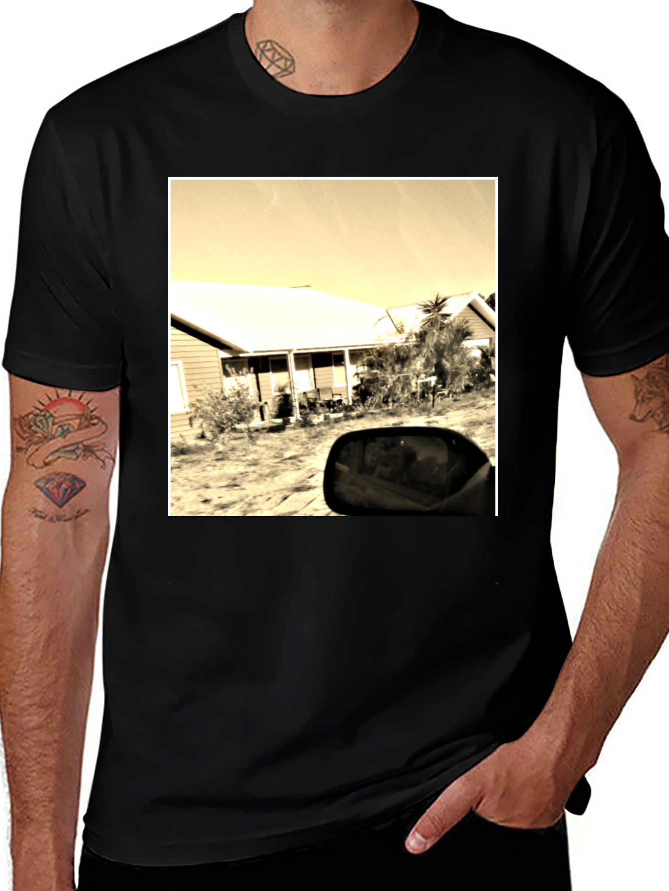 Variant 19 of Retro House Snapshot Graphic Tee