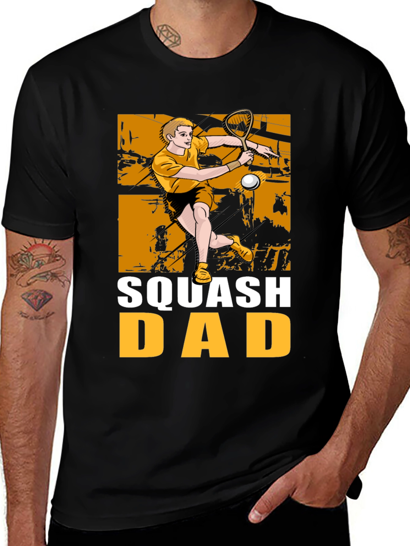 Variant 14 of Squash Dad Graphic T-Shirt