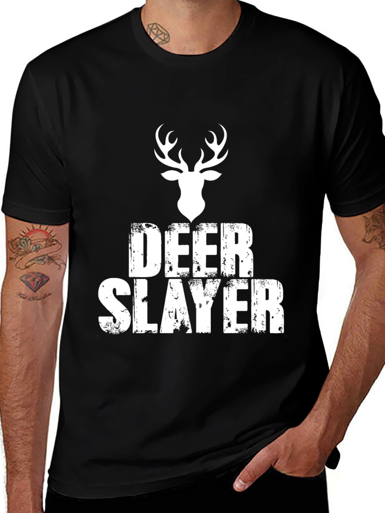 Deer Slayer Graphic Tee - Hunting Season Apparel