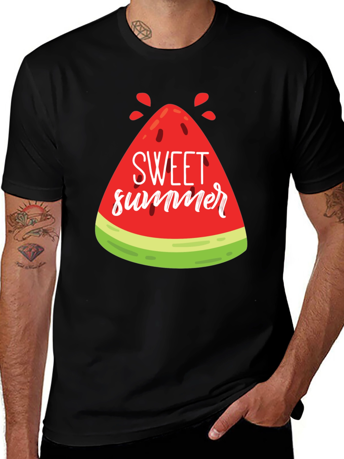 Variant 18 of Sweet Summer Watermelon Graphic Tee