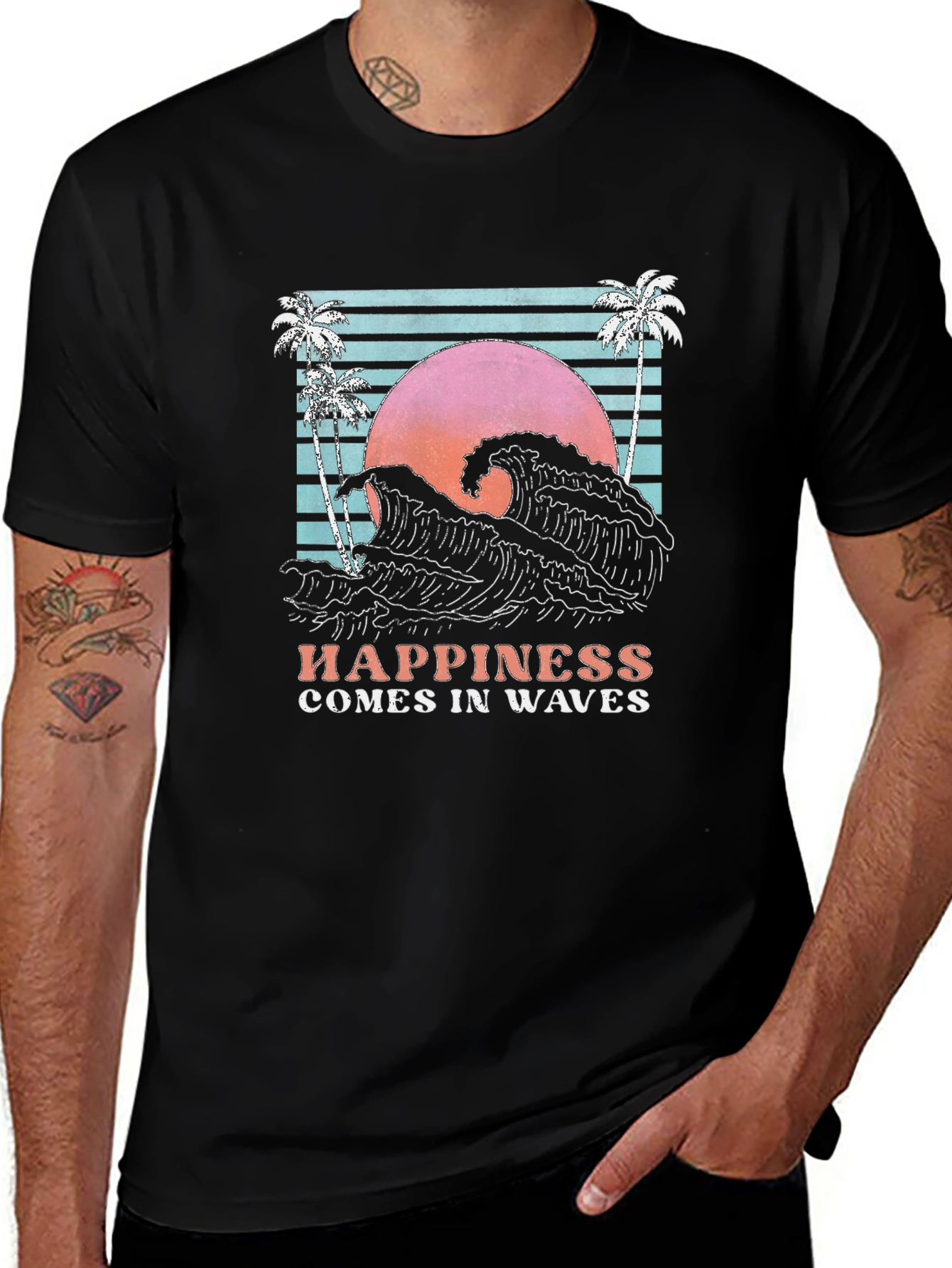 Variant 29 of Retro Wave Happiness T-Shirt