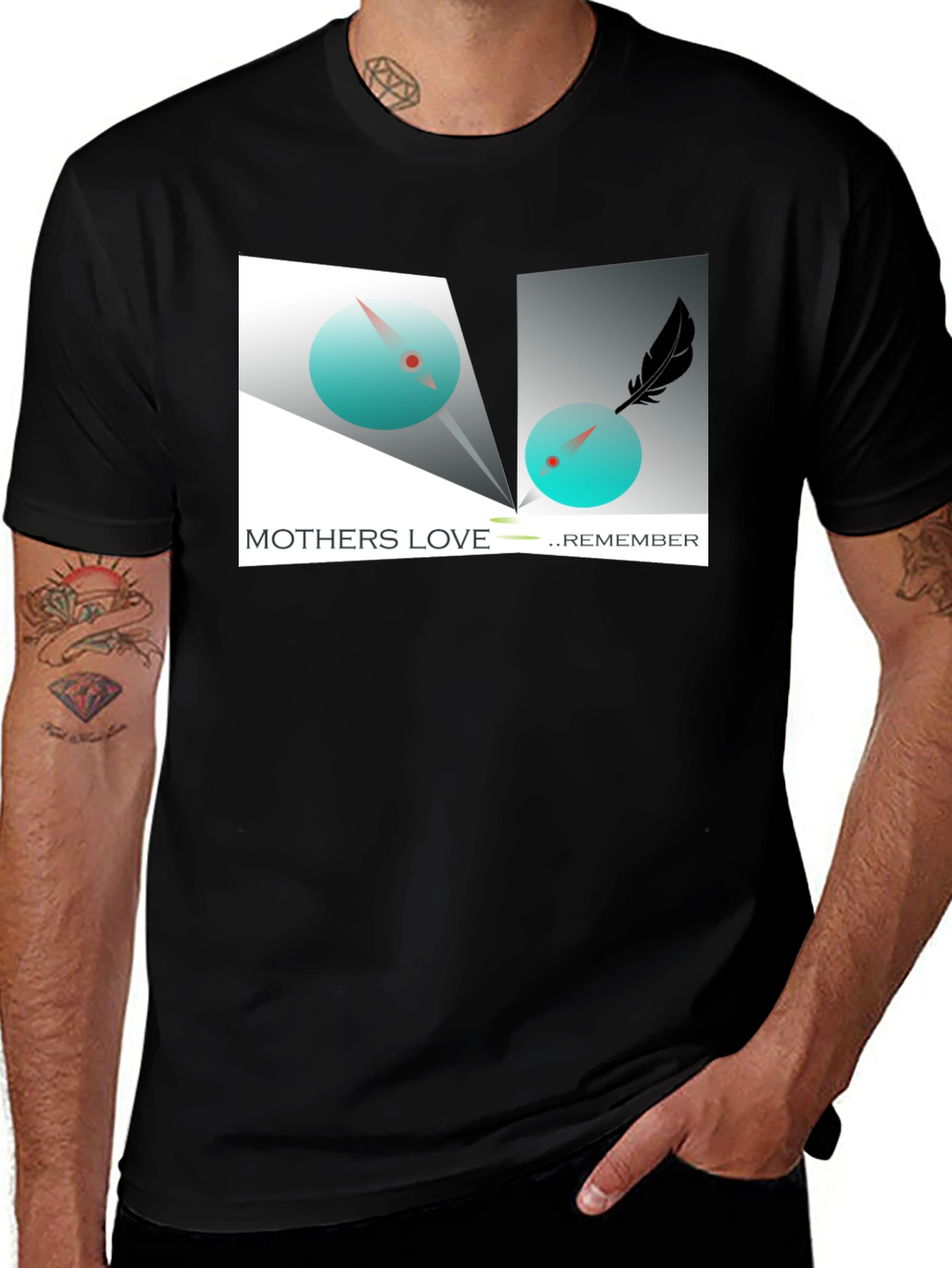 Variant 10 of Mothers Love Remember Black T-Shirt