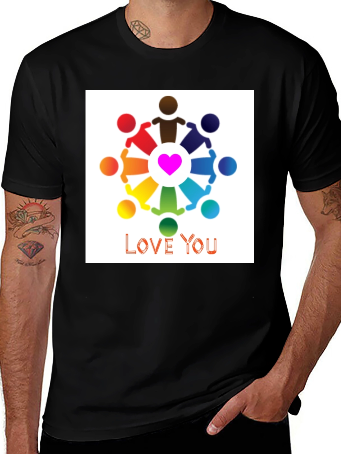 Variant 8 of Love You Graphic Tee - Unity T-Shirt