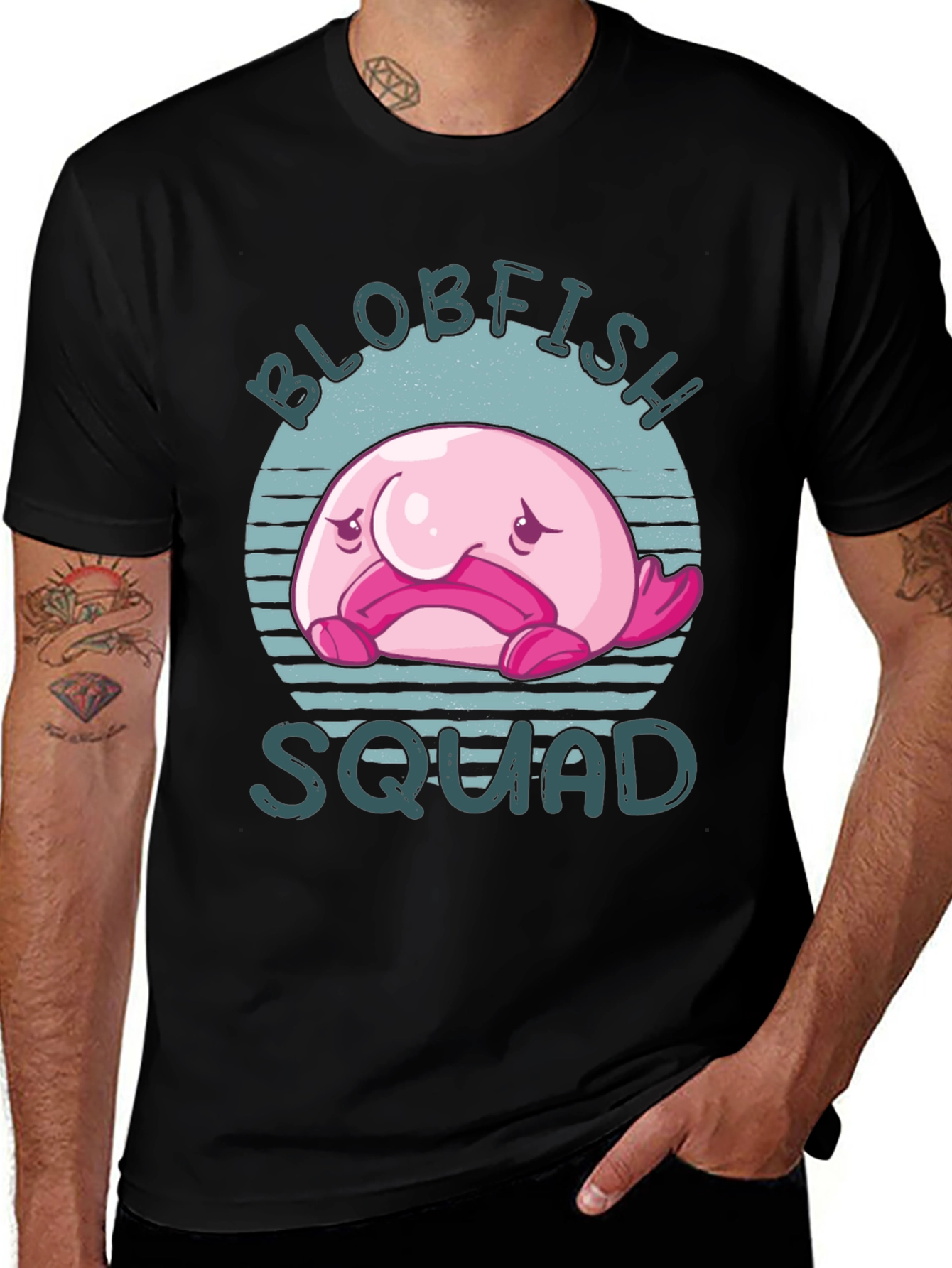 Variant 28 of Blobfish Squad T-Shirt - Funny Graphic Tee