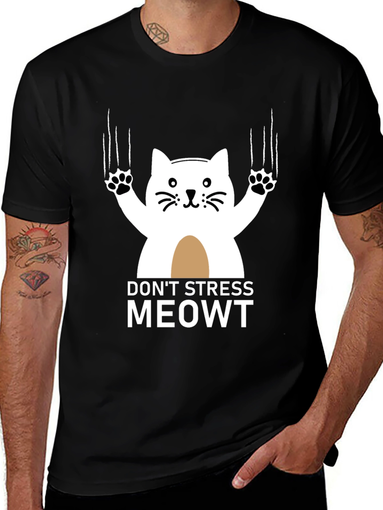 Variant 22 of Don't Stress Meowt Graphic T-Shirt