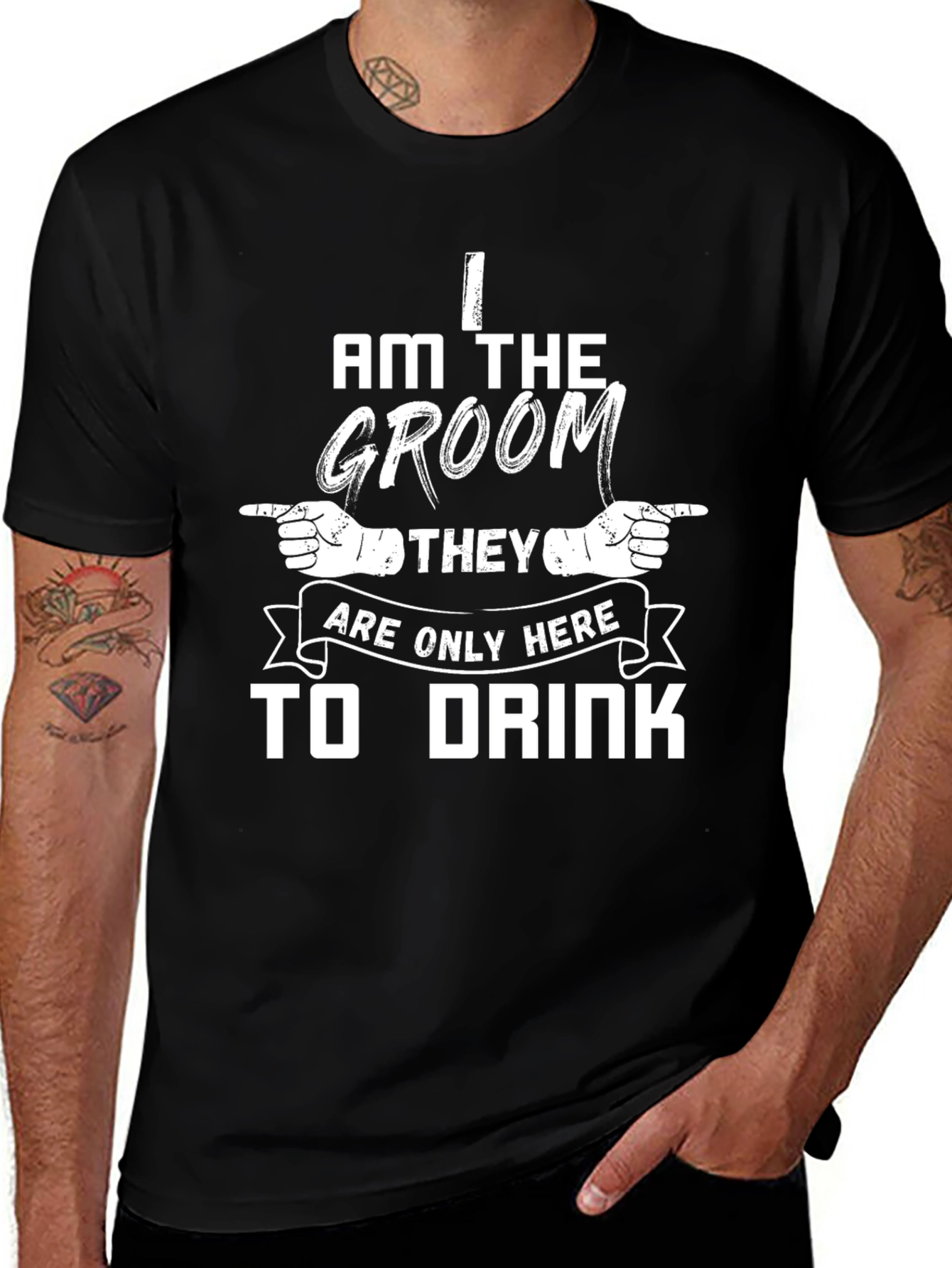 Groom Drink T-Shirt - Humorous Bachelor Party Tee
