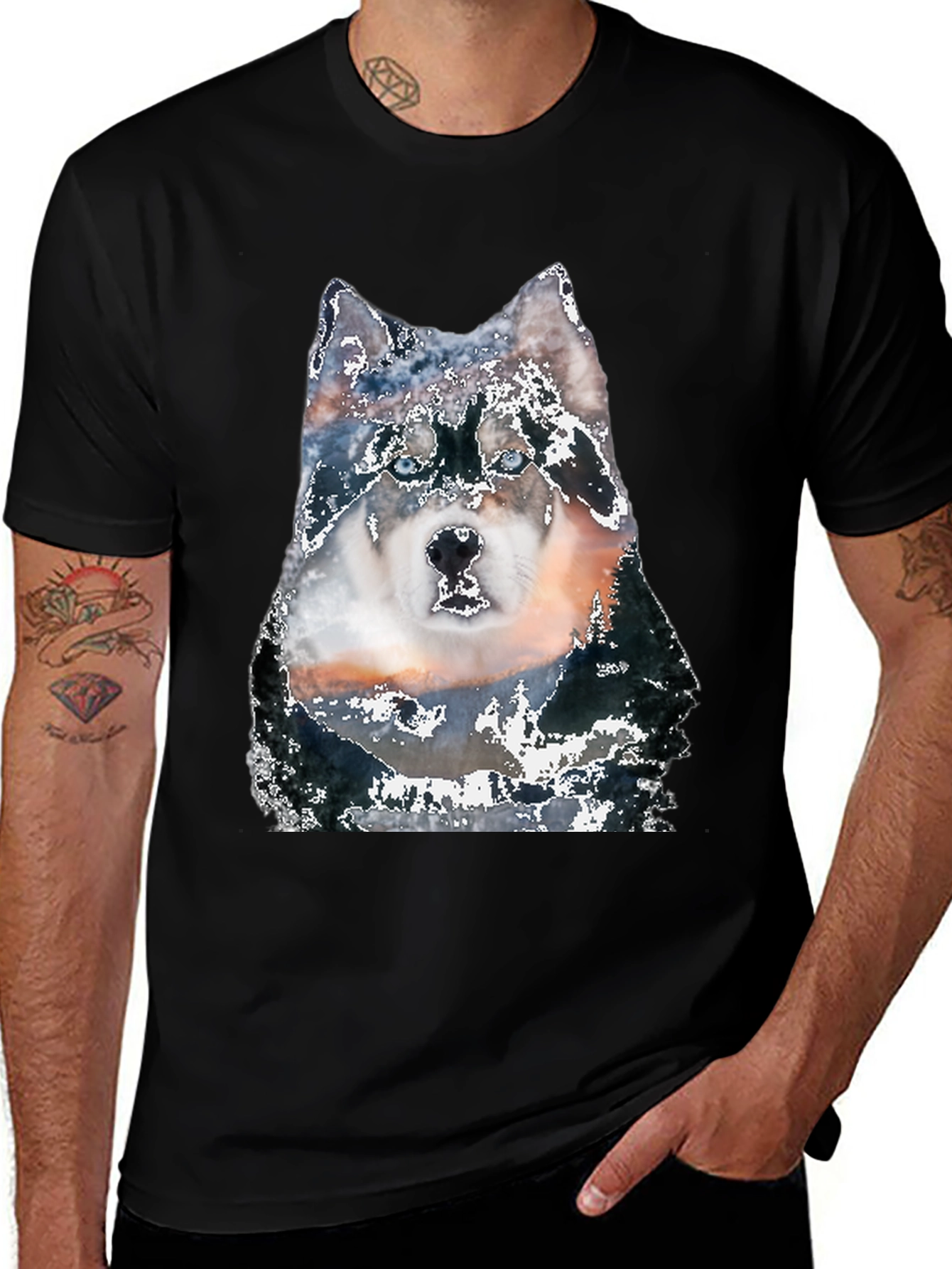 Variant 6 of Husky Head Print Tee