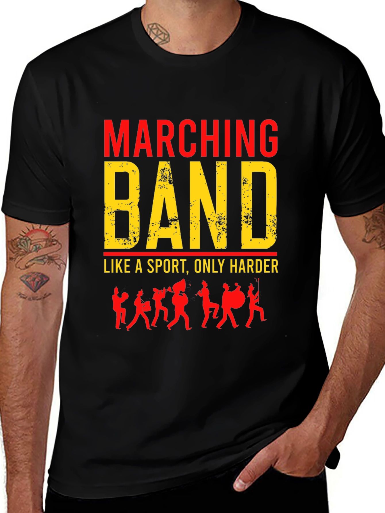 Variant 24 of Marching Band Like a Sport Only Harder Tee