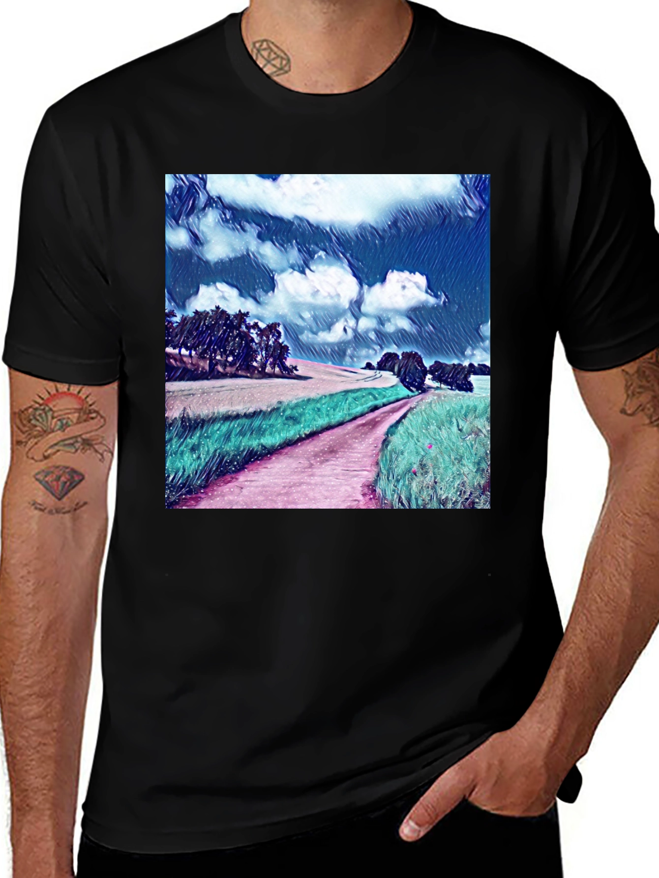 Variant 10 of Artistic Landscape Tee