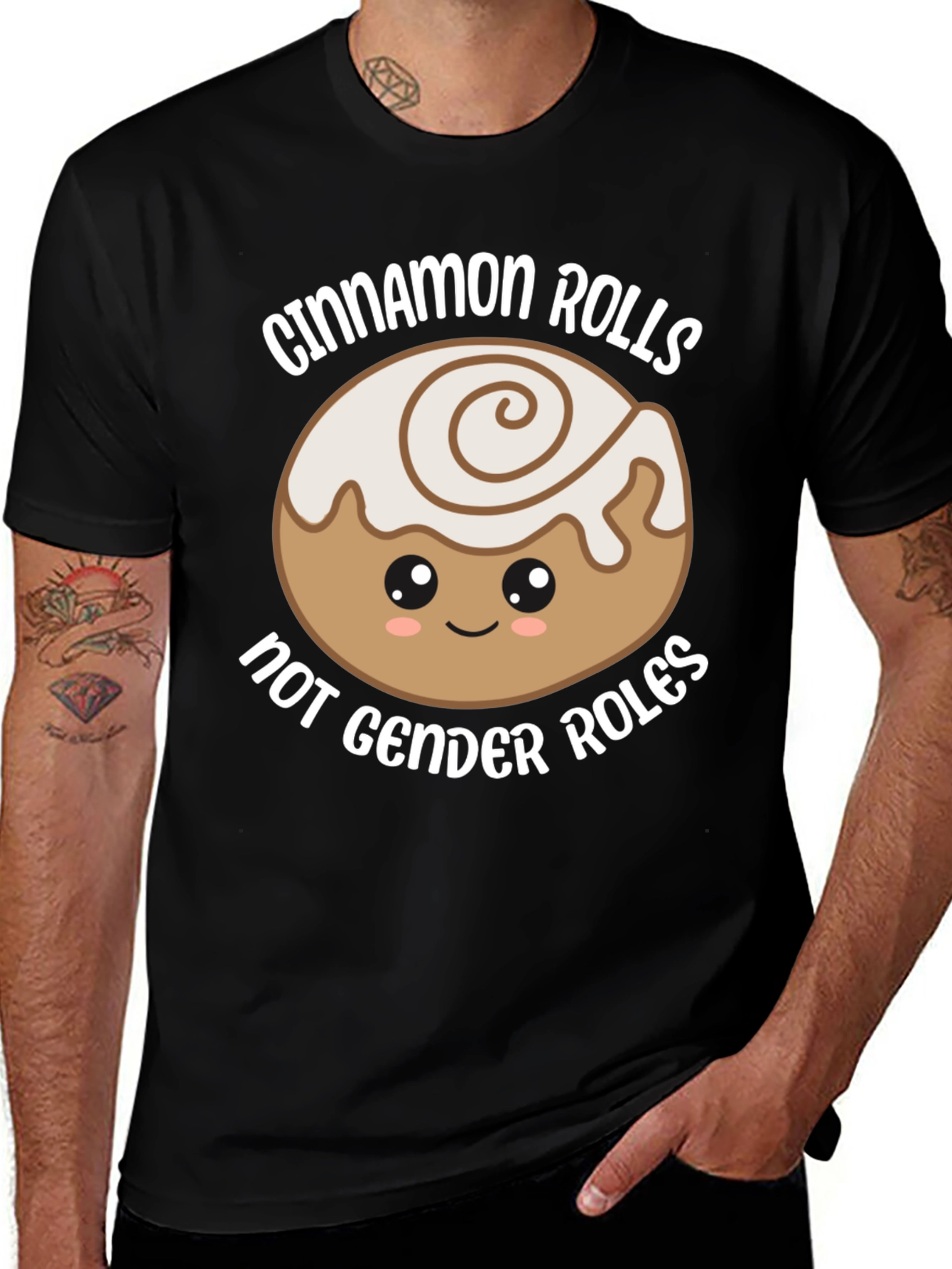 Variant 10 of Cinnamon Rolls Not Gender Roles Graphic Tee