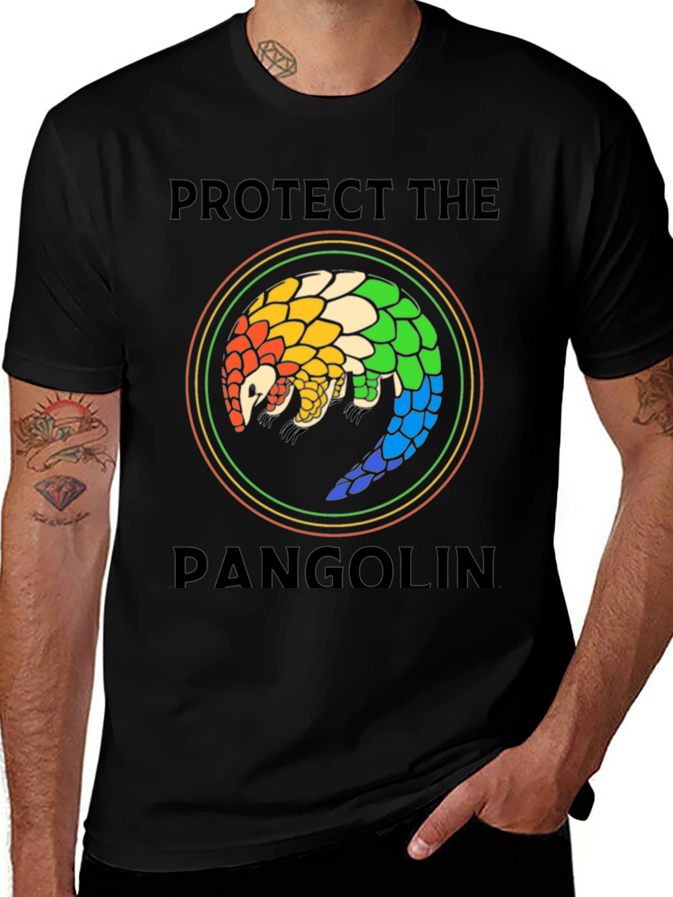 Protect the Pangolin T-Shirt - Wildlife Conservation Tee