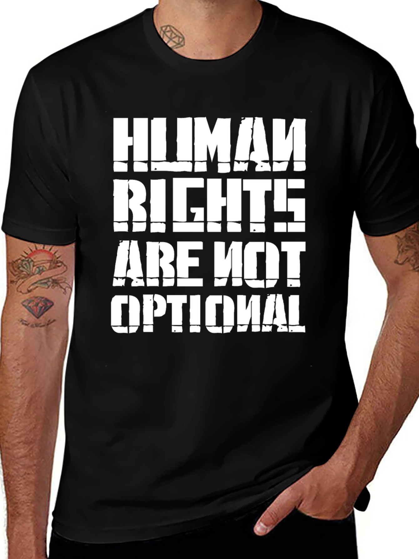 Black Human Rights Are Not Optional - Graphic Tee main image