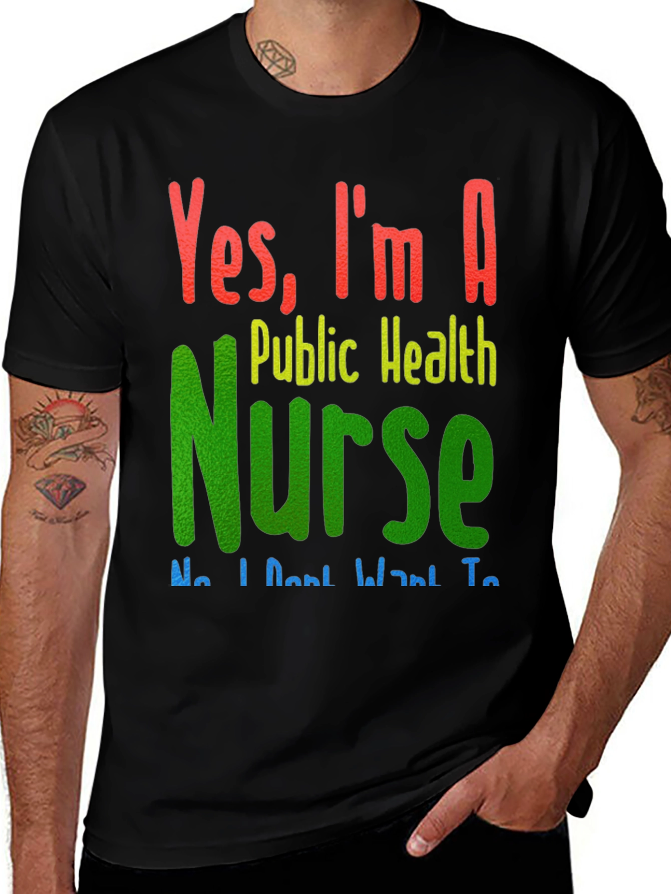 Variant 27 of Yes, I'm A Public Health Nurse - Funny T-Shirt