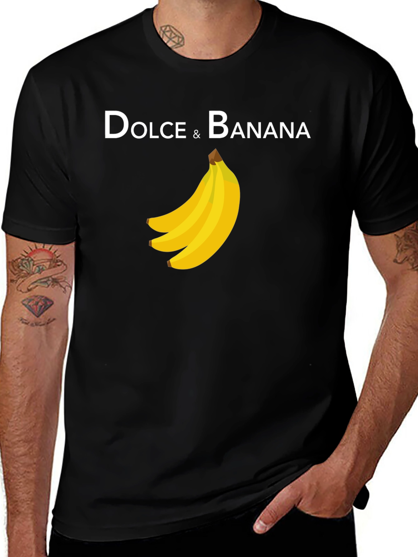 Variant 8 of Dolce & Banana Graphic Tee - Quirky Fashion Statement