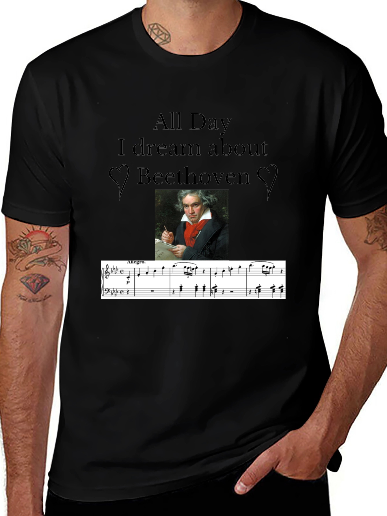 Beethoven Music Lover T-Shirt - All Day I Dream
