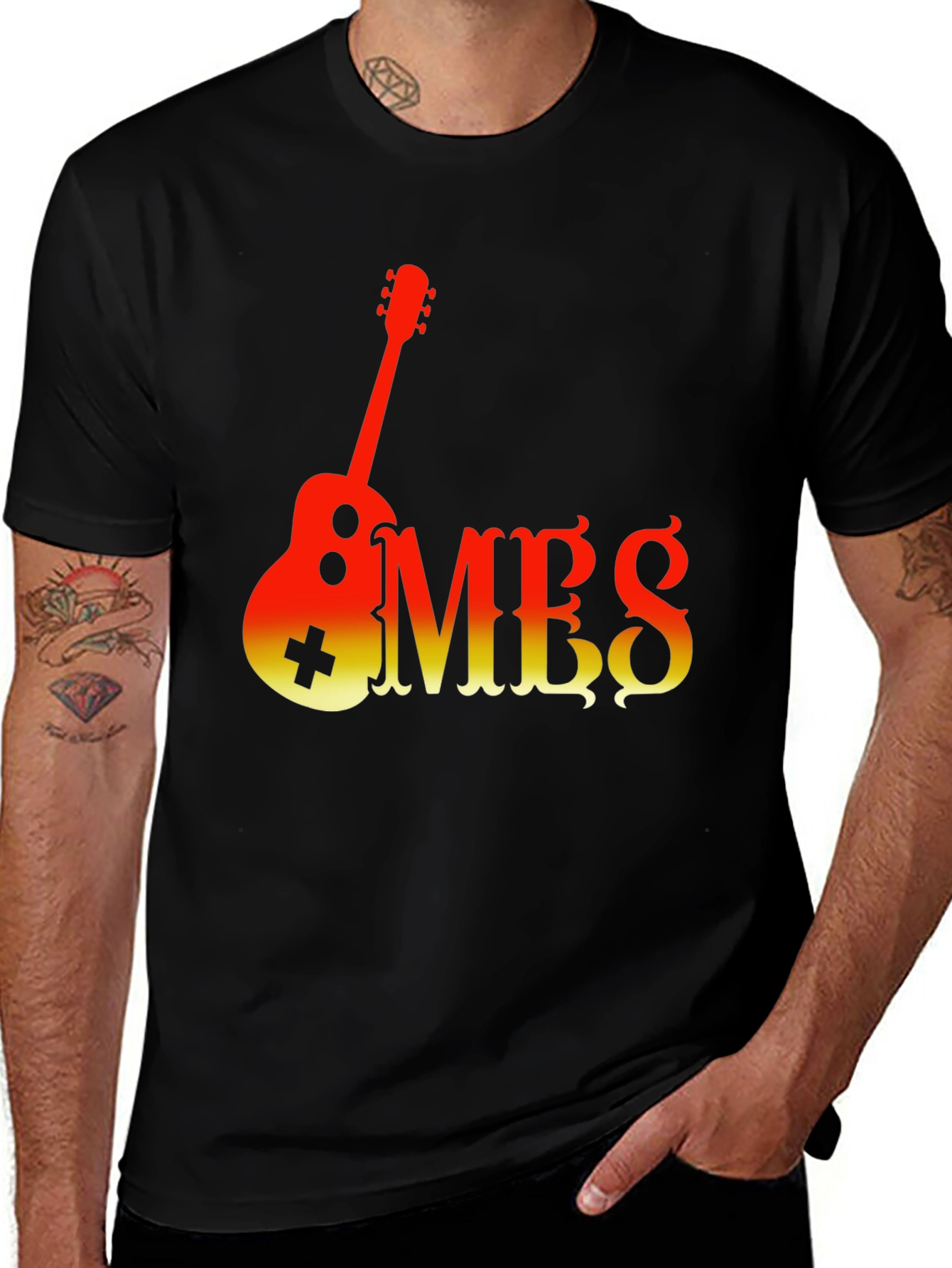 Variant 30 of Guitar MBS Graphic Tee - Cool Band Shirt