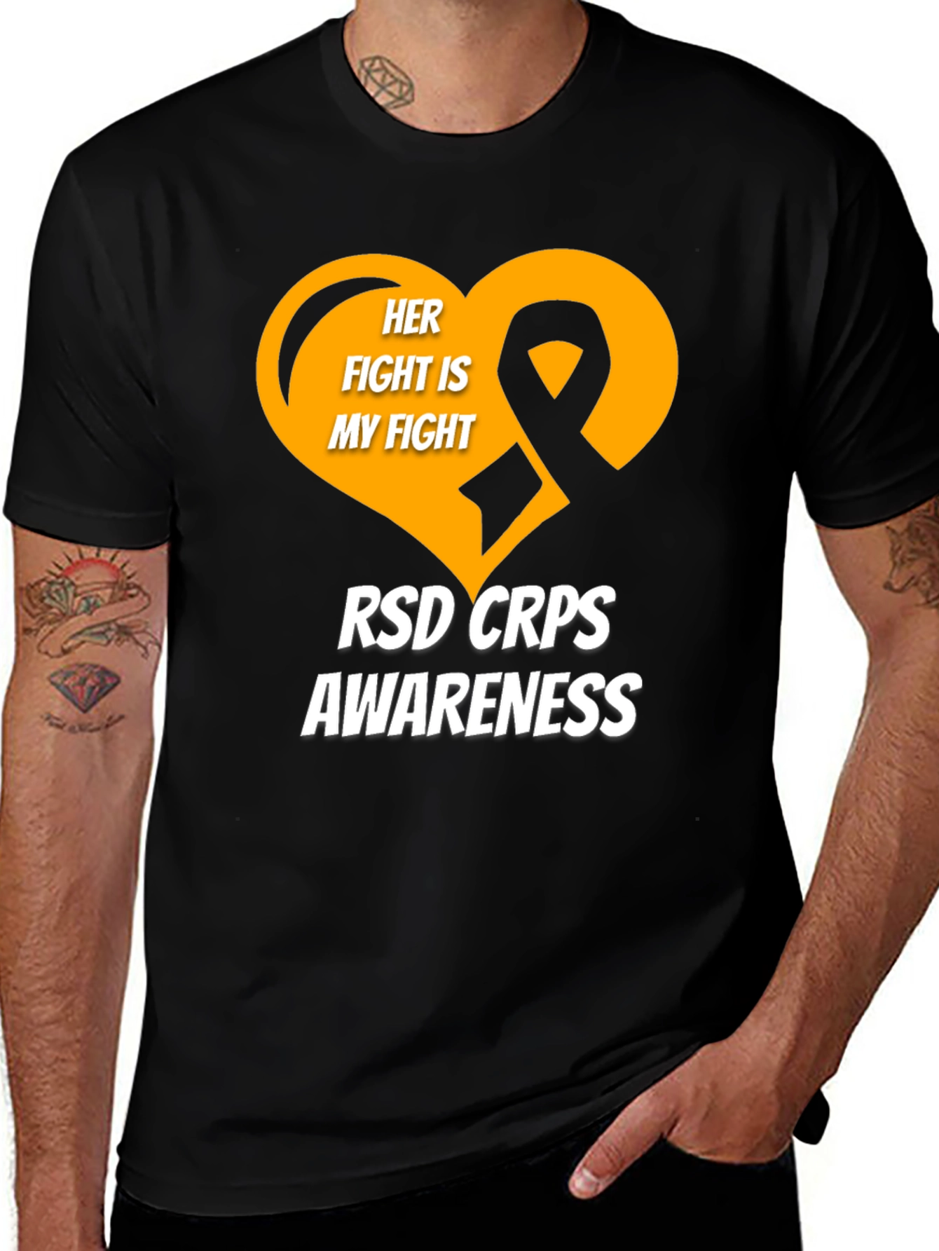 RSD CRPS Awareness T-Shirt - Her Fight Is My Fight