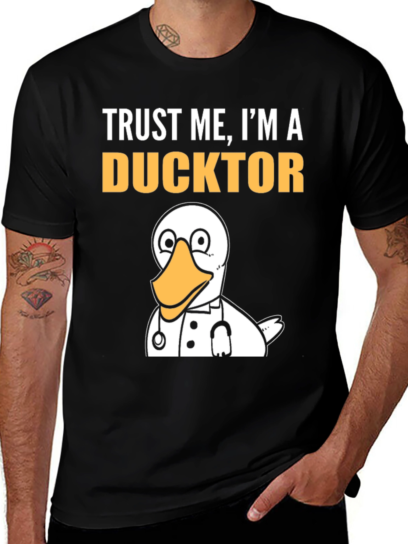 Variant 21 of Trust Me I'm a Ducktor T-Shirt Funny Duck Doctor Tee