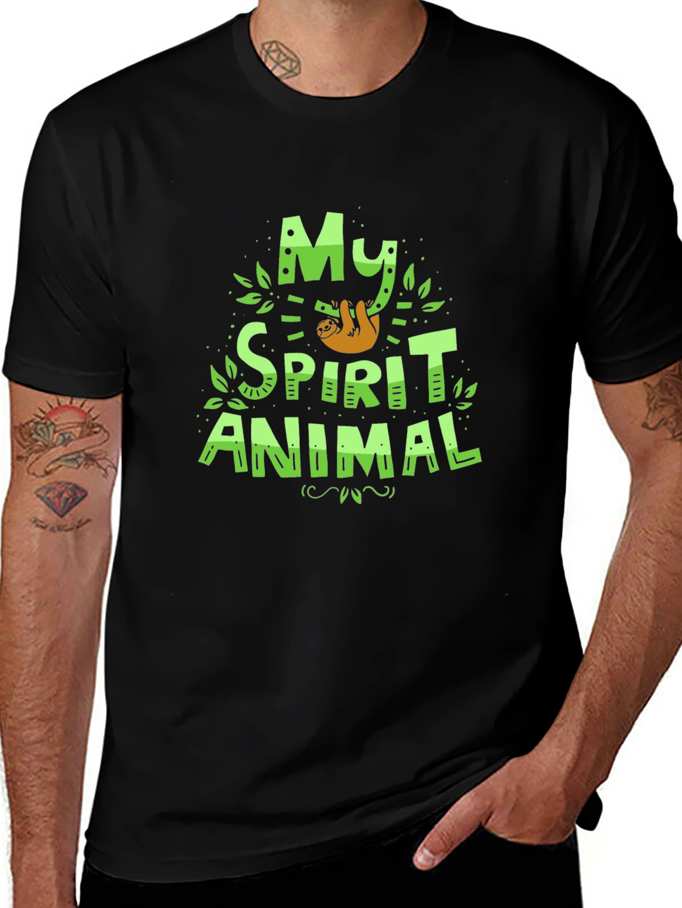 My Spirit Animal Sloth T-Shirt Funny Graphic Tee