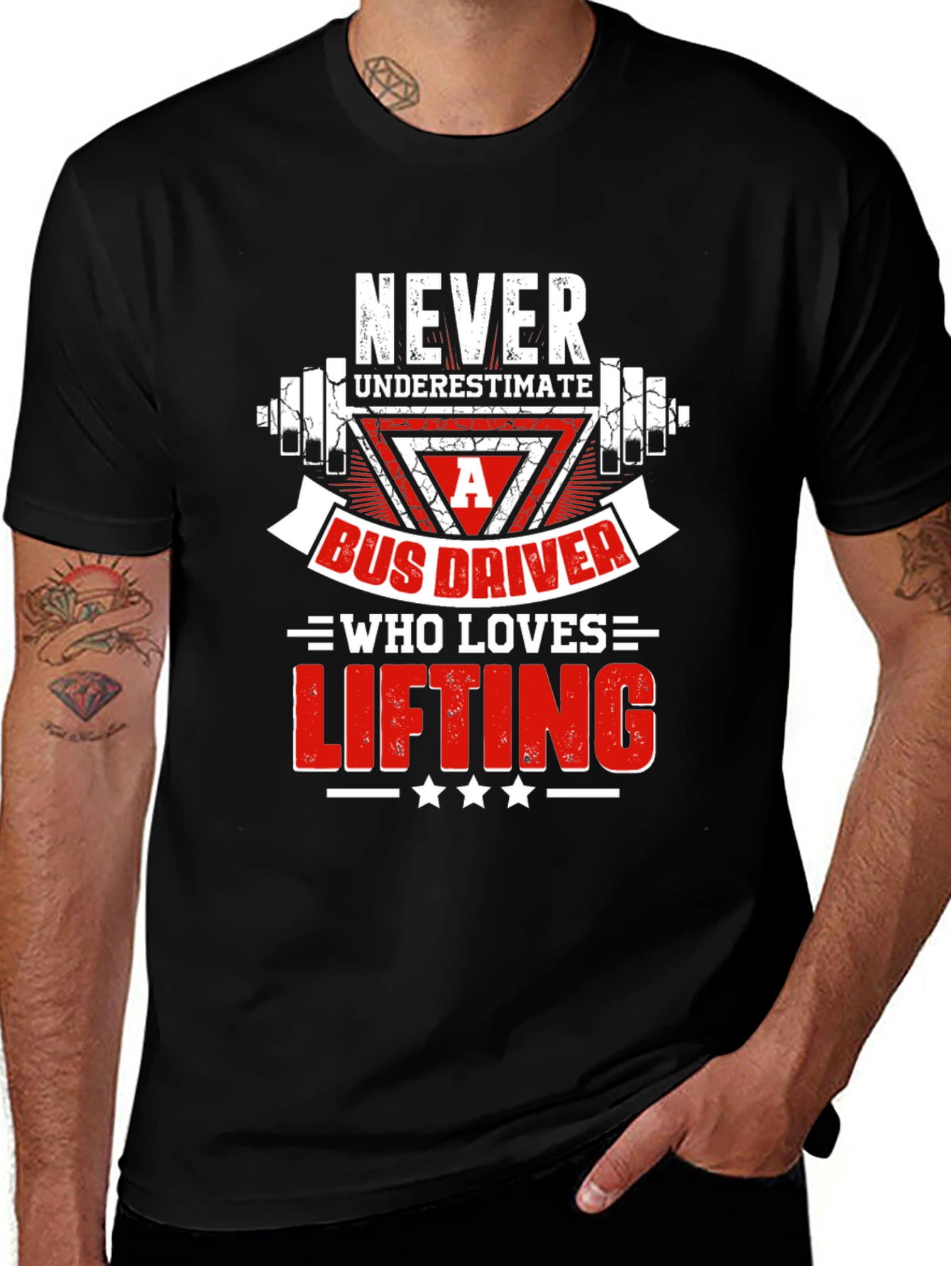 Variant 10 of Bus Driver Lifting T-Shirt - Gym Humor Tee
