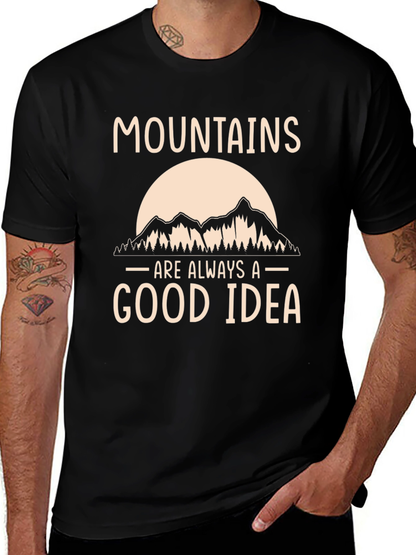 Variant 18 of Mountains are Always a Good Idea T-Shirt