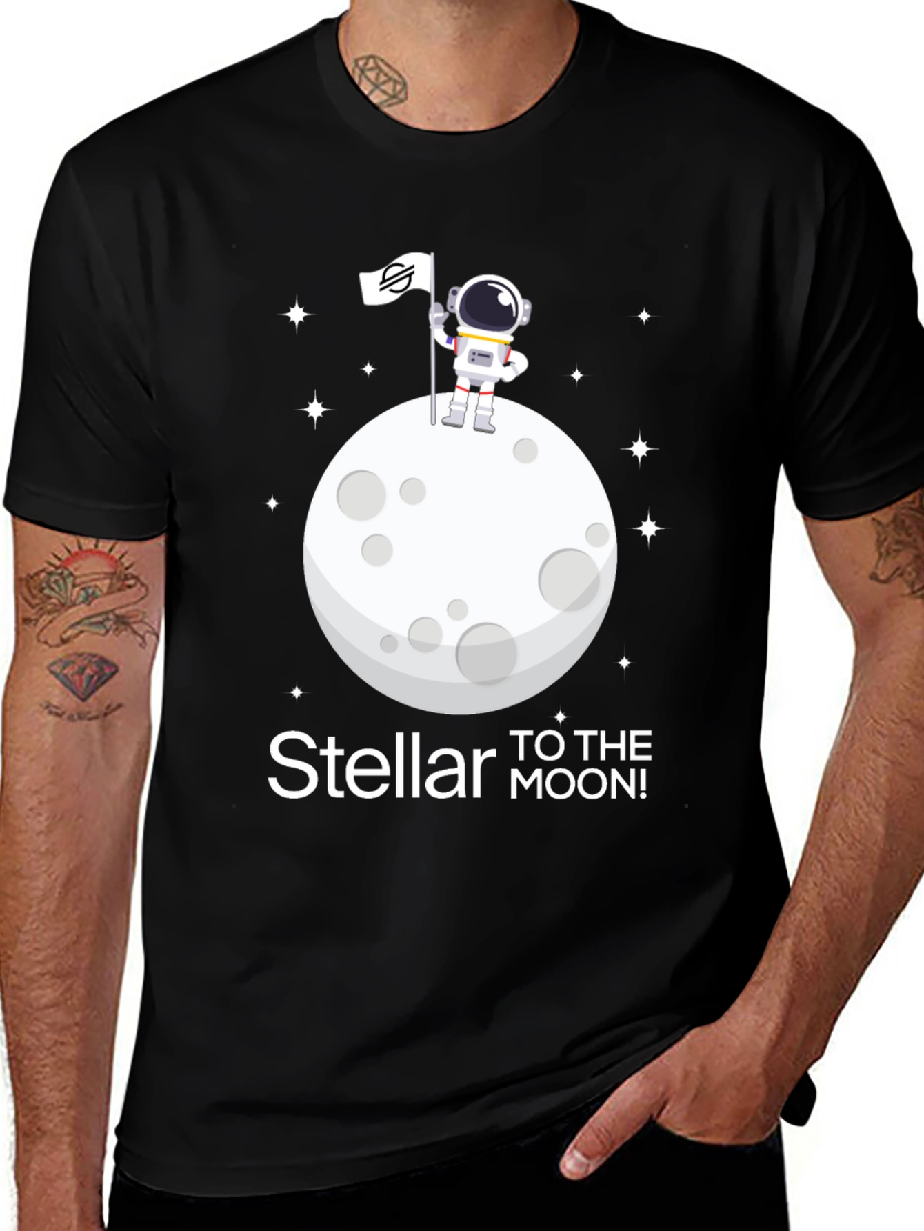 Black Stellar to the Moon T-Shirt main image