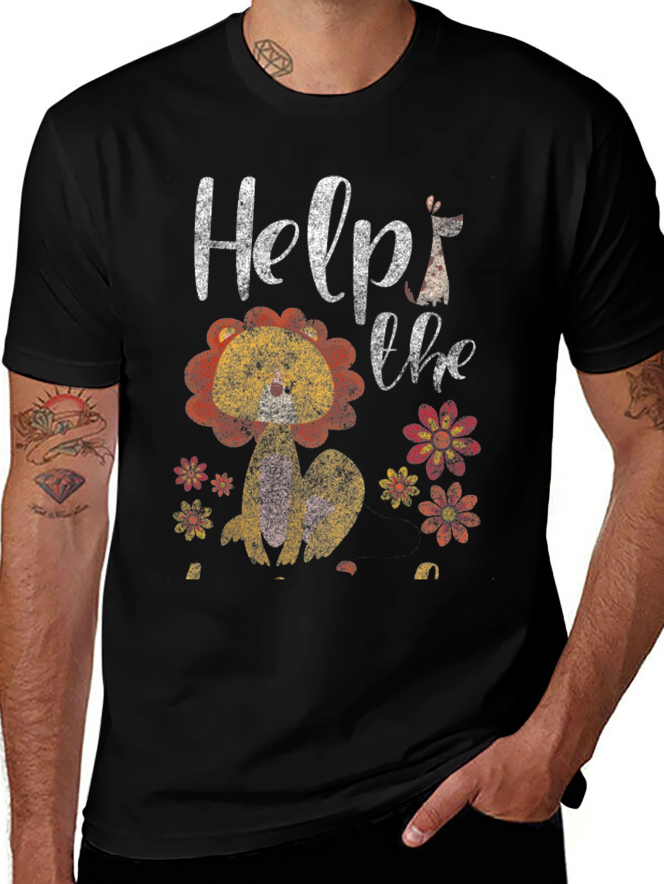 Variant 8 of Help the Lion Graphic Tee