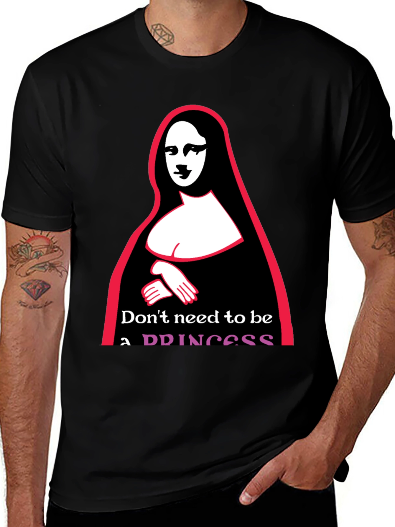Variant 18 of Mona Lisa Princess Graphic Tee