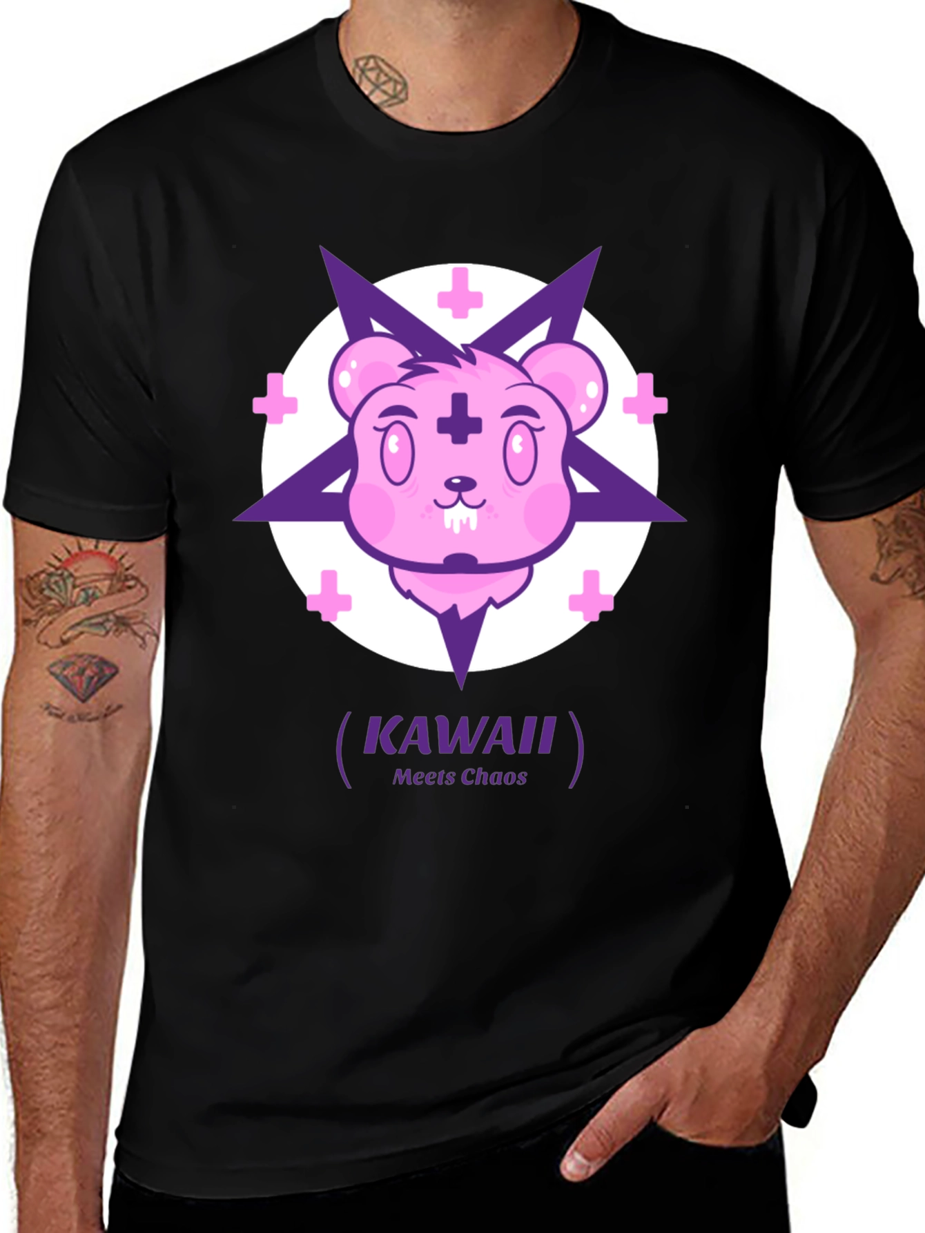 Variant 14 of Kawaii Meets Chaos Graphic T-Shirt
