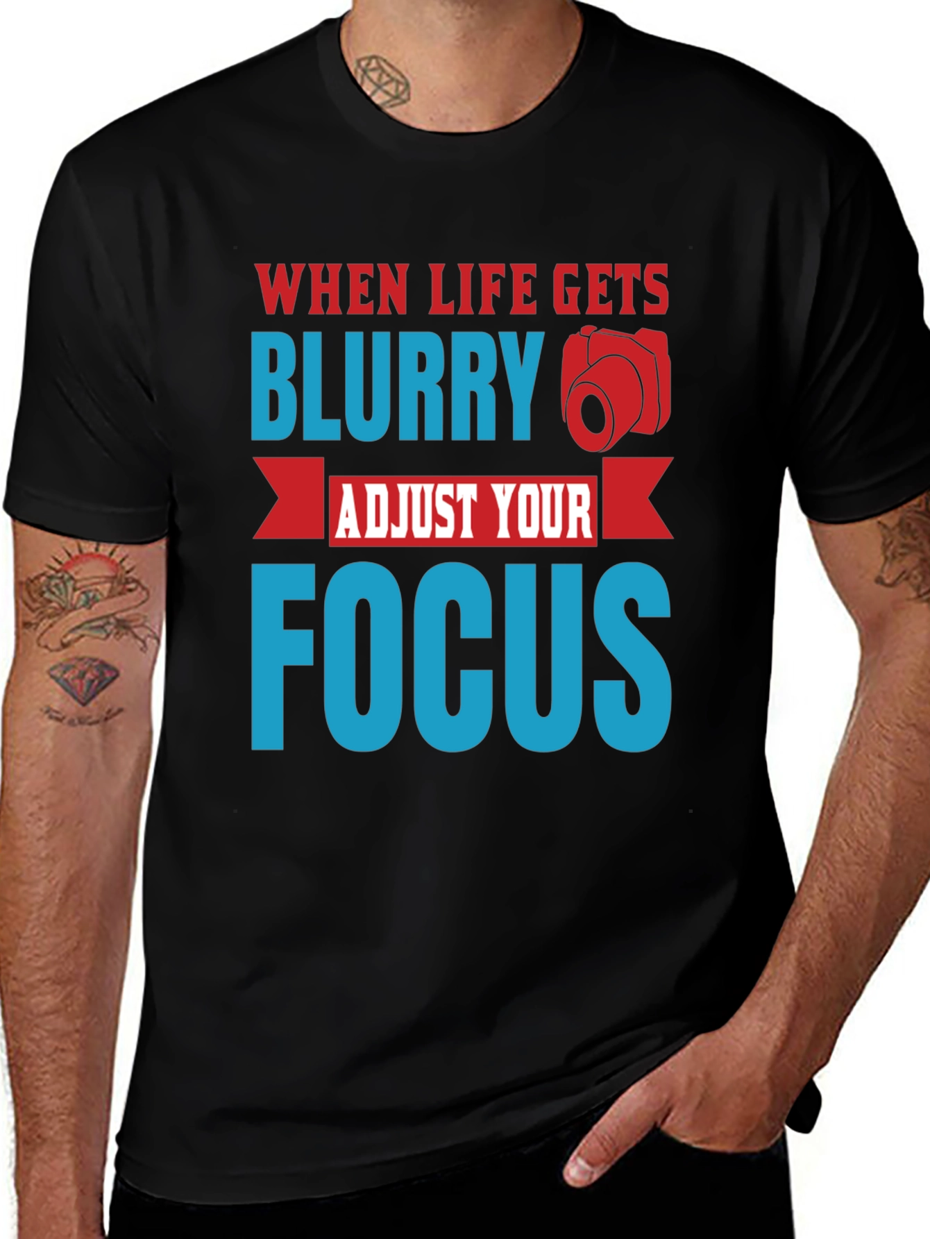 Variant 30 of Blurry Focus Graphic T-Shirt - Men's