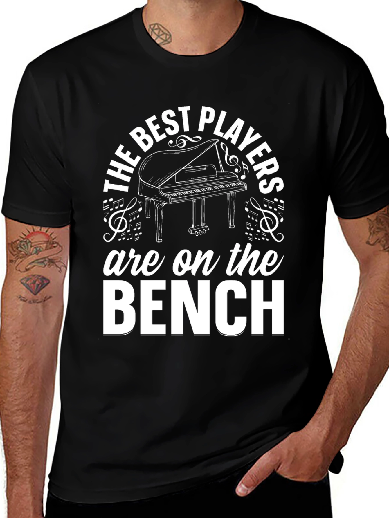 Variant 3 of The Best Players Piano Graphic Tee