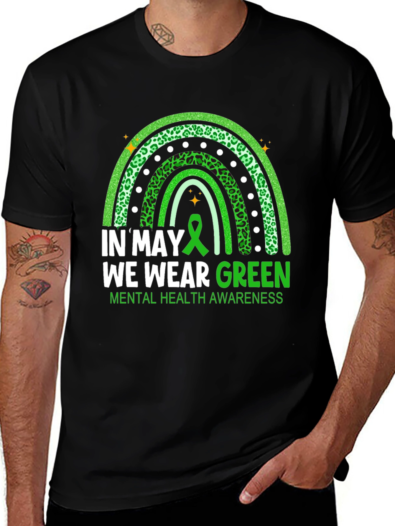 Green Mental Health Awareness T-Shirt