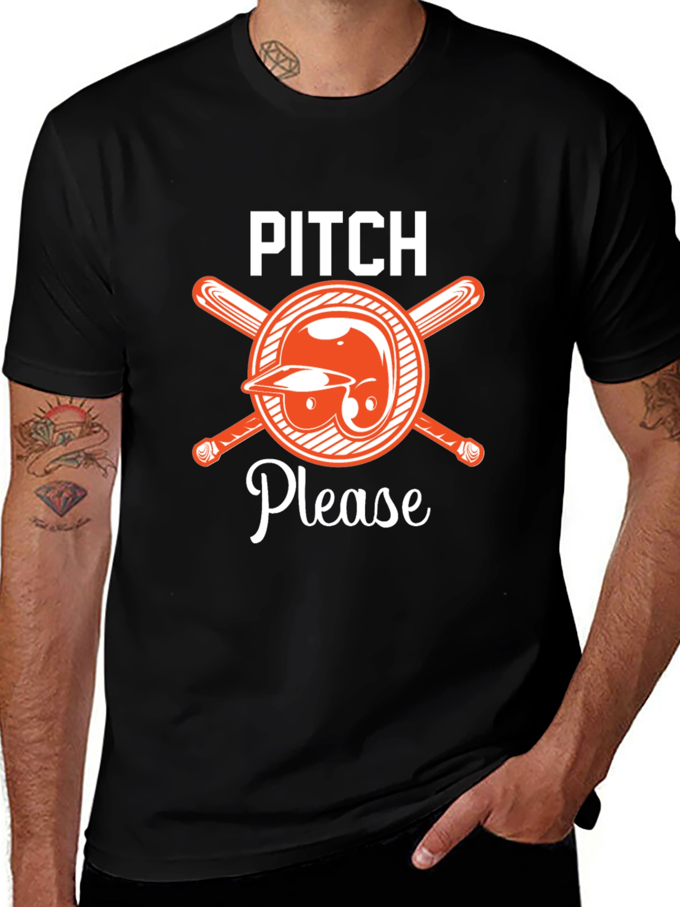 Pitch Please Baseball Graphic Tee