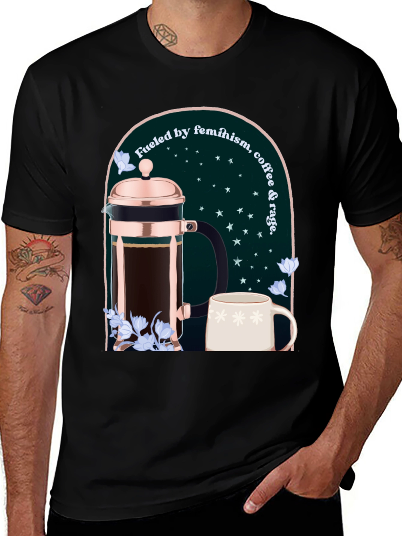 Variant 21 of Feminist Coffee Lover Graphic Tee