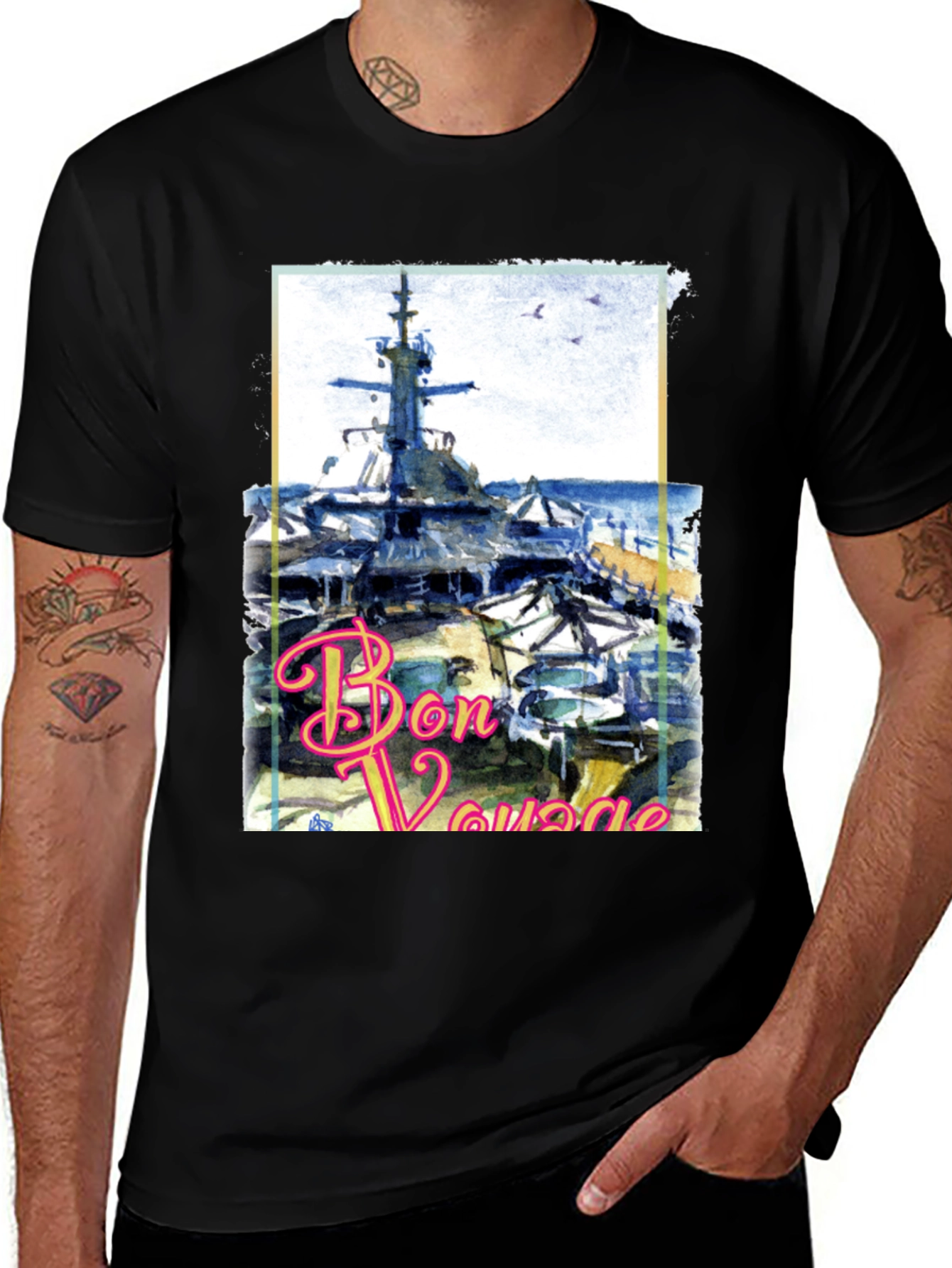 Variant 10 of Bon Voyage Graphic Tee - Cruise Ready T-Shirt