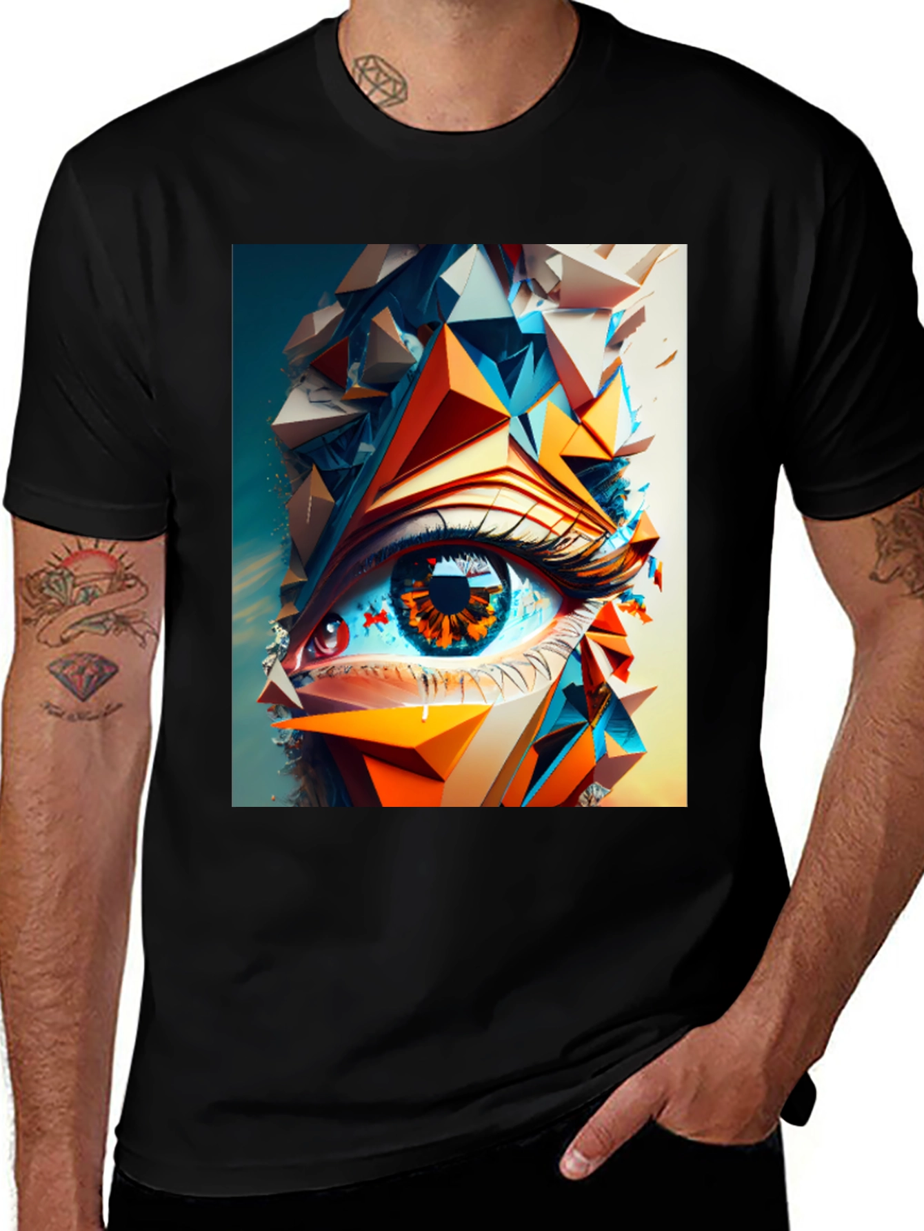 Variant 7 of Abstract Eye Graphic T-Shirt