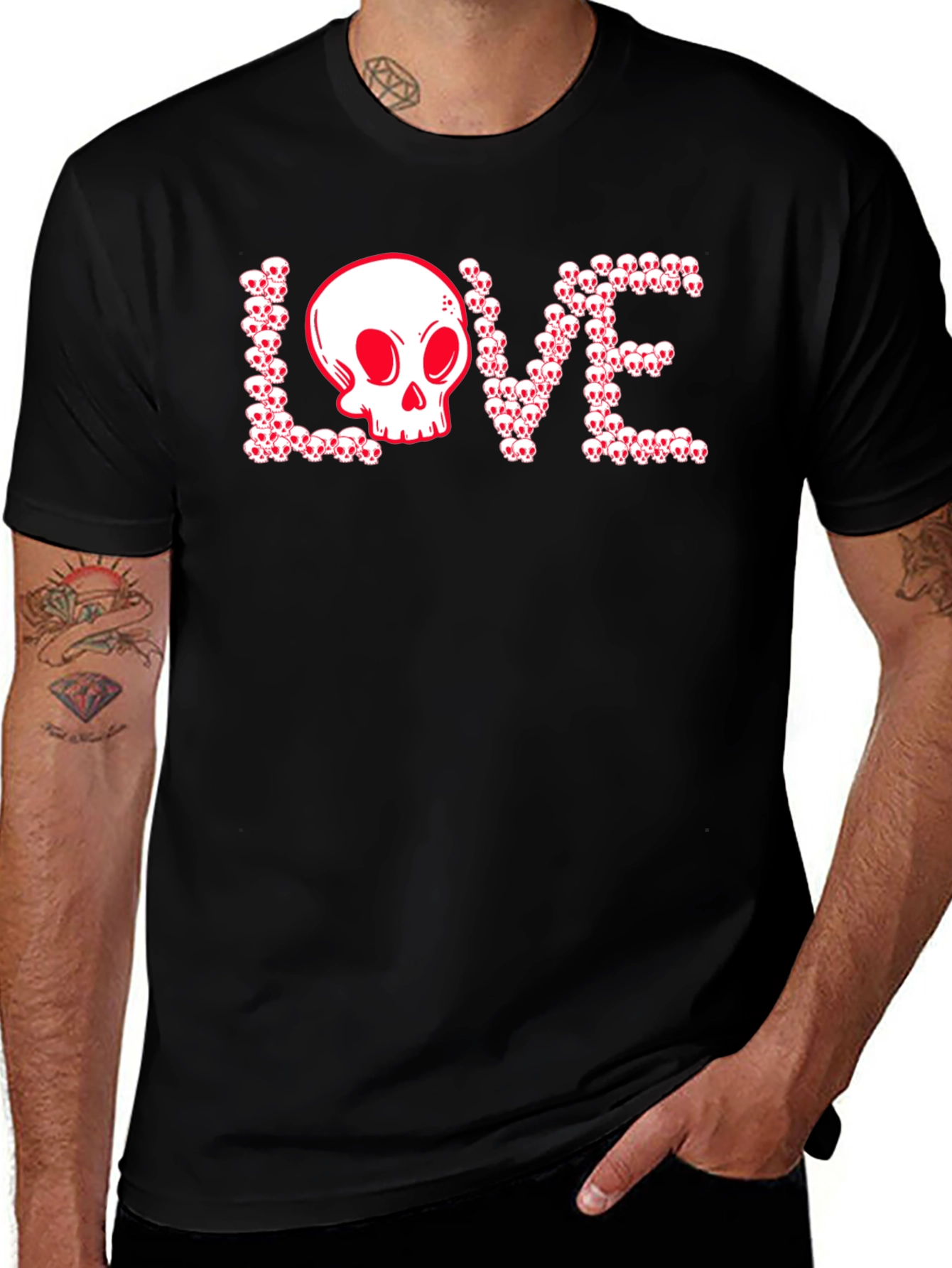 Variant 16 of Skull Love T-Shirt