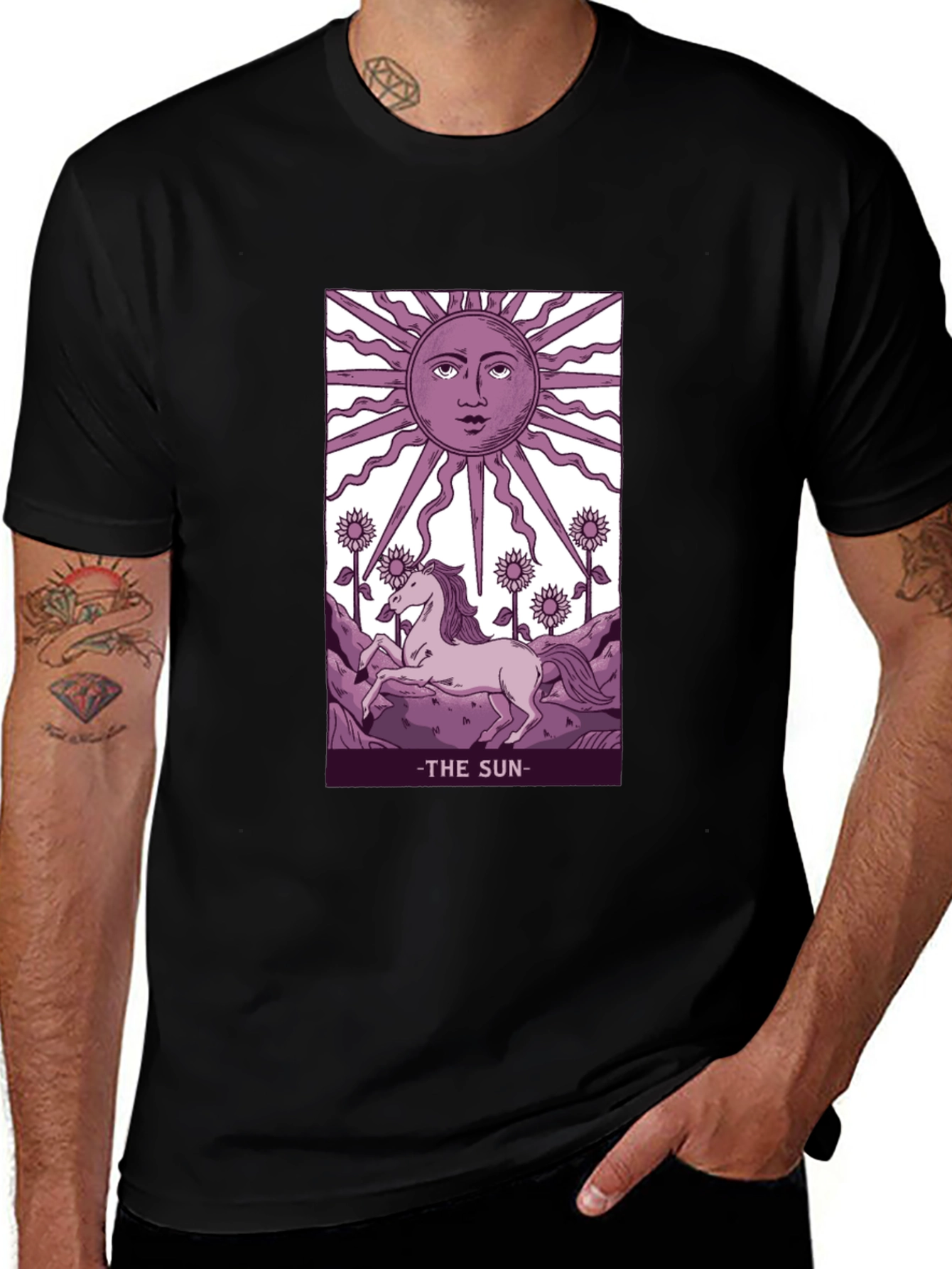 Variant 7 of The Sun Tarot Card Graphic Tee