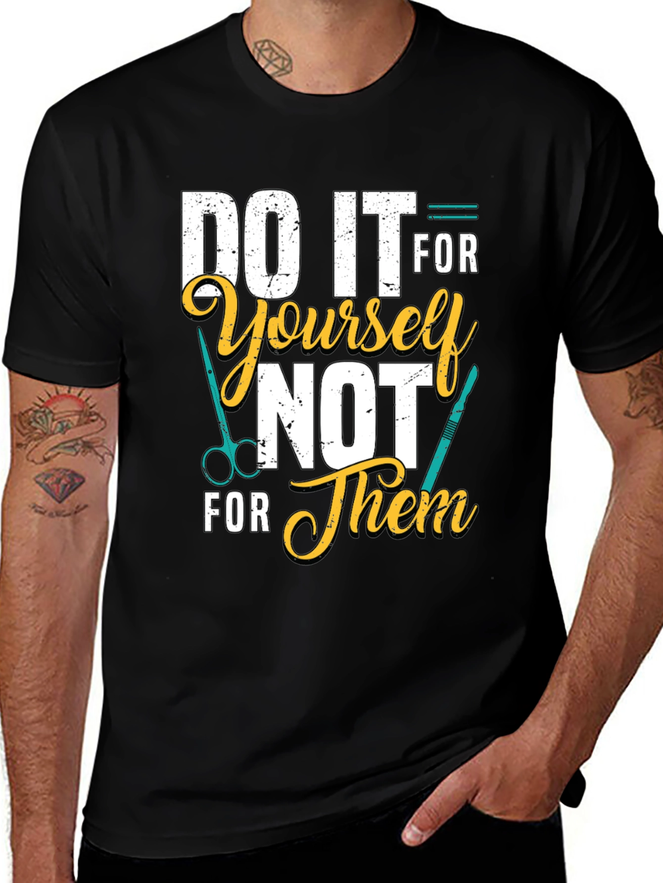 Variant 27 of DIY Motivation T-Shirt - Do It For Yourself!