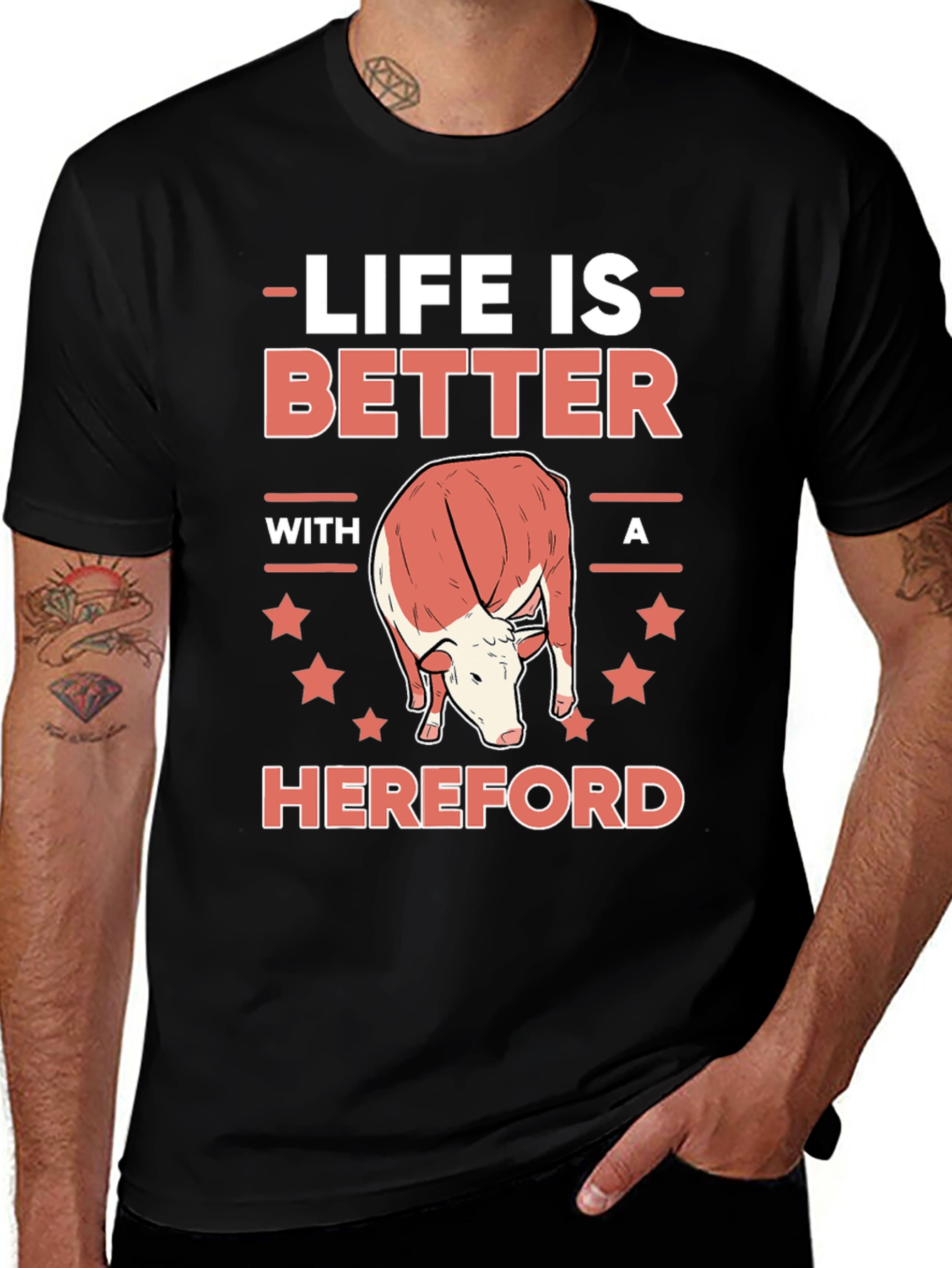Variant 5 of Life is Better with a Hereford T-Shirt