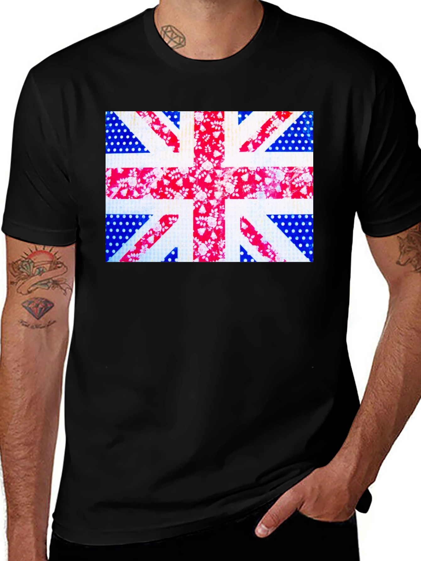 Union Jack Print T-Shirt