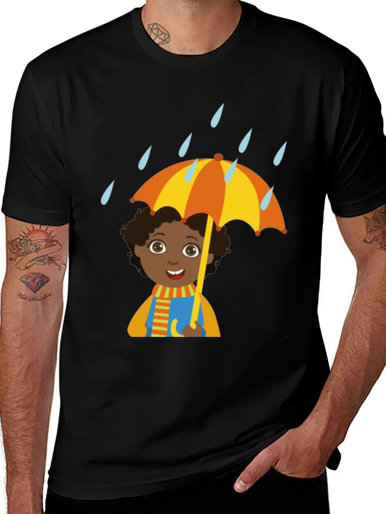 Variant 18 of Rainy Day Cartoon T-Shirt